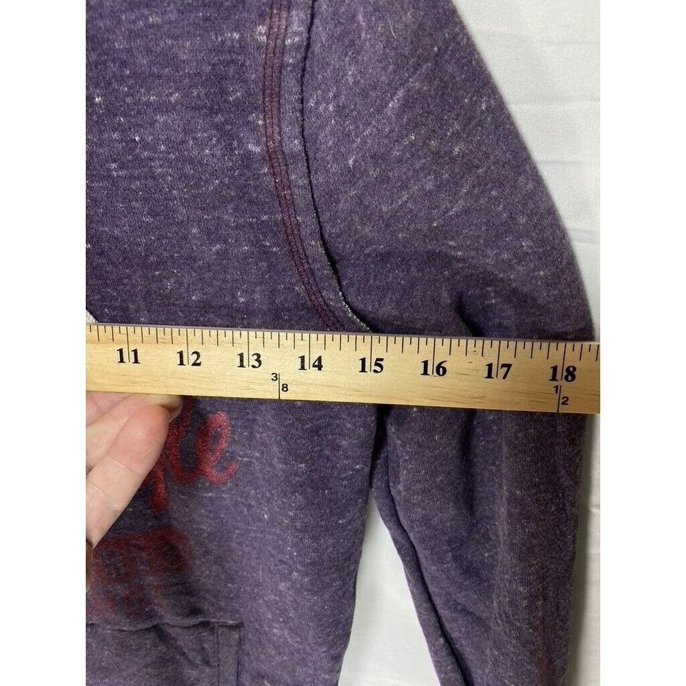 American Eagle Sweater Womens Small Petite Purple Logo Pullover Hoodie Ladies. - Picture 6 of 7